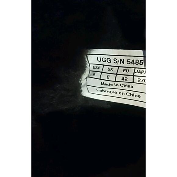 UGG Australia Brown Leather / Suede sheepskin Shearling Lined Boots 5485 Men's 9 - Picture 10 of 10